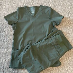 Cherokee Olive Green Scrub Set
